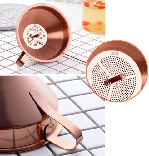 DOCBLACK Stainless Steel Funnel Set of 2, Stainless Steel Funnel with