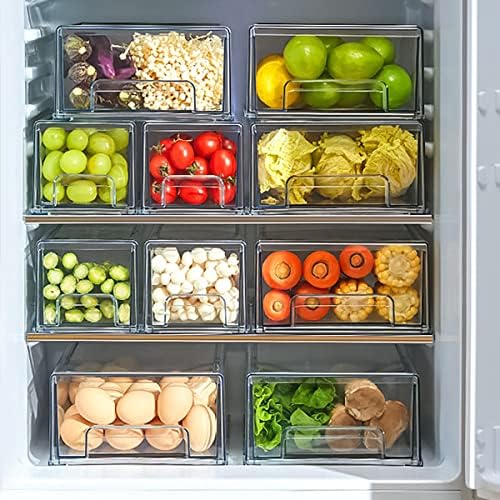 MANO 2Pack Clear Fridge Drawers, Large
