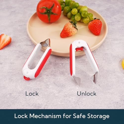 KITCHENDAO Strawberry Huller, Corer and Stem Remover