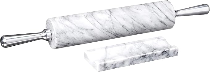Fox Run 8648 Marble Rolling Pin and Base - Image 2