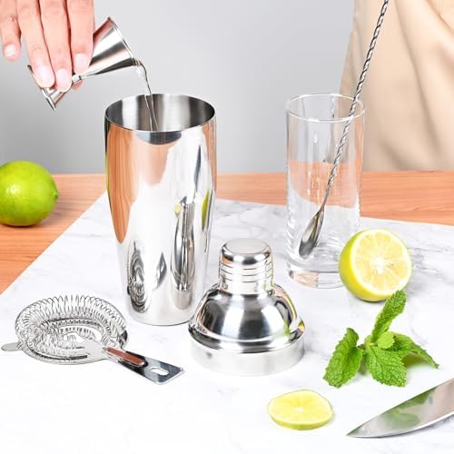 FrutPunch Cocktail Shaker Set, 8-piece Bar Set, Practical Bartender
