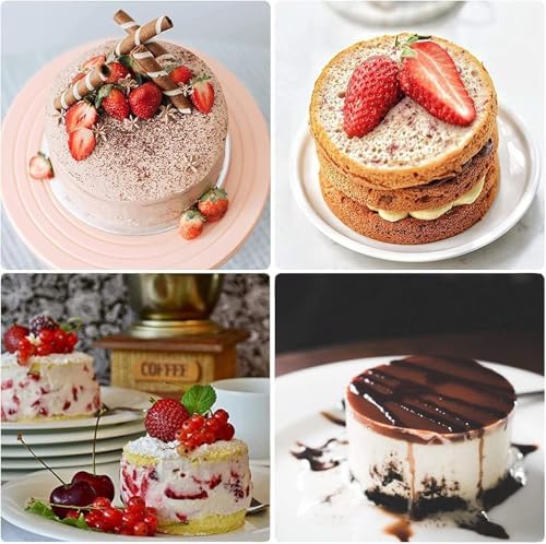 4 Inch Springform Cake Pan Set of 4, Non-Stick Round Mini Cake Tins