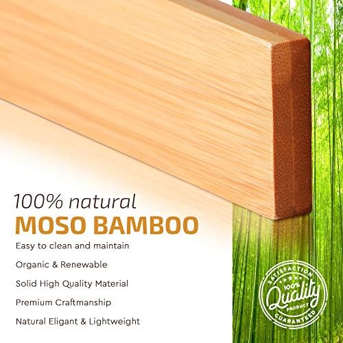 Bambüsi Bamboo Corner Kitchen Shelf and Adjustable Bamboo Drawer
