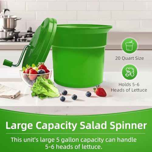 5 Gallon Commercial Salad Spinner and Dryer