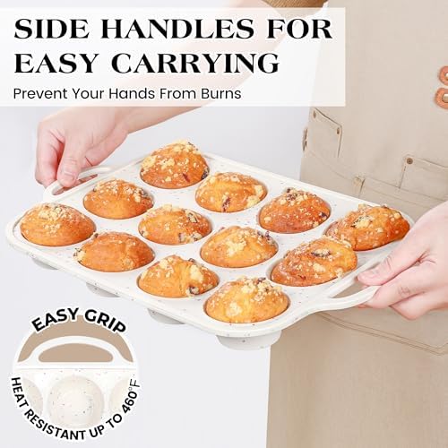 2 Pcs Muffin Pans + 2 Pcs Mini Brownie Pans
