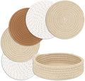 Trivets for Hot Dishes, Pots and Pans, Hot Pads with Storage Basket
