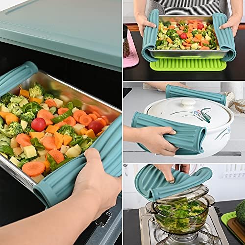 Silicone Trivets Mats for Hot Dishes and Hot Pots & Pans, Hot Pads for