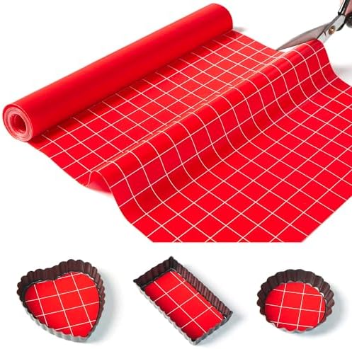 Silicone Baking Mat Roll 16IN*5FT Free Cutting, Non-Slip Pastry Mat