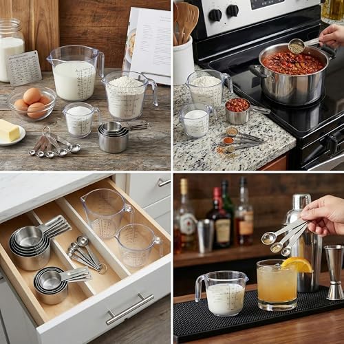 20PCS Measuring Cups and Spoons Set, Mituer Stainless Steel Nesting