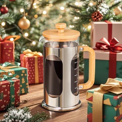 Sivaphe Borosilicate Glass French Press, 34 oz