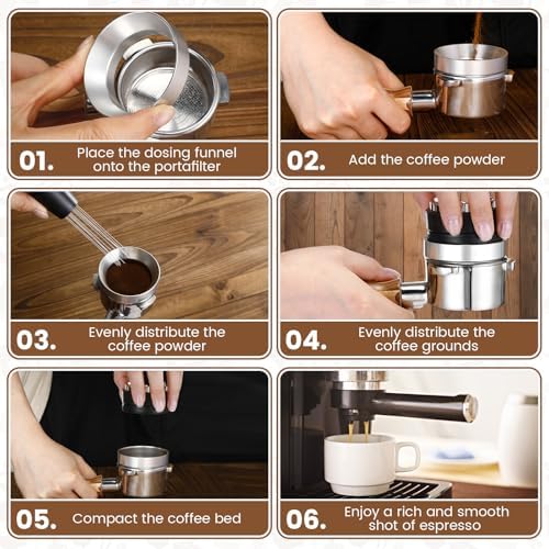 LemonRoad 51mm Espresso Accessories Kit, Coffee Distributor, Tamper