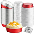 Mini Cake Pans With Lids And Spoons, Baking Tins For Round Small