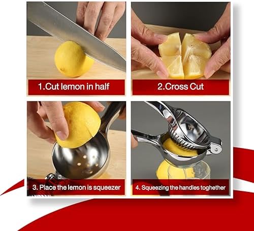 SAFI Zinc Alloy Lemon Squeezer, Manual Citrus Juicer