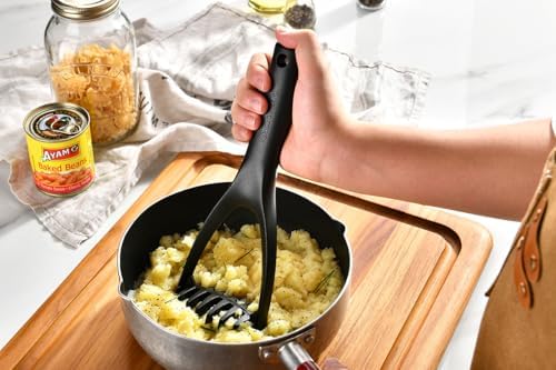 Nylon Potato Masher - Non-Scratch, Dishwasher Safe Tool for Mashed