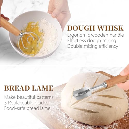 Banneton Bread Proofing Basket Set of 2 9 inch Round Dough Proofing