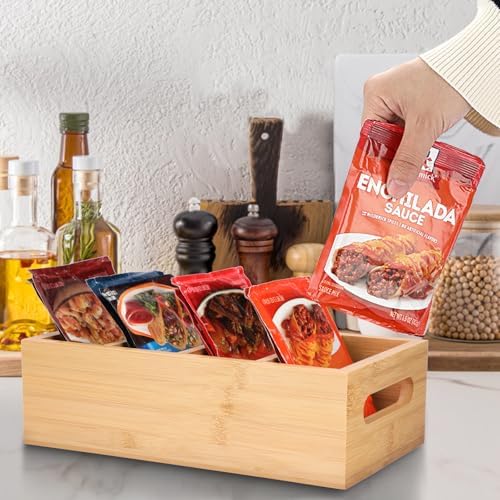 BSTKEY Seasoning Packet Organizer, Food Storage Organizer with 4