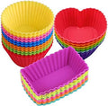 Silicone Baking Cups Muffin Cupcakes Liners Molds Sets in Storage