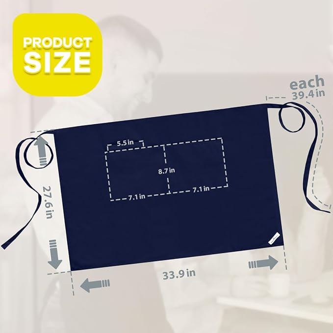 ROTANET Long Server Apron Black - Image 2