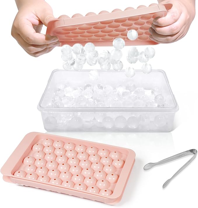WIBIMEN Ice Cube Tray with Lid and Bin by WIBIMEN