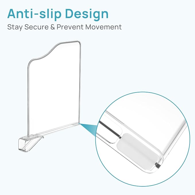 Vtopmart 4 Pack 12in Height Shelf Dividers - Image 7