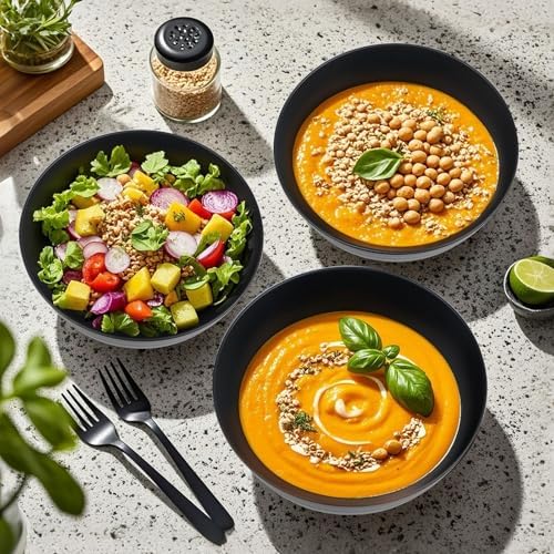 Greentainer Unbreakable Large Salad Bowls, 76 oz Plastic Serving Bowl