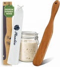 Skinny Spurtle for Sourdough Starter, Reaching Bottom of Jar Wooden Spurtle for by Plant%C3%A9a