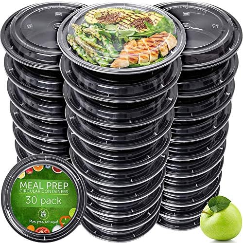 Prep Naturals 30 Pack Meal Prep Containers Reusable