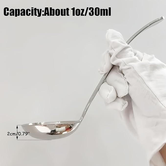 Small ladle, Gravy Ladle, Soup Sauce 18/10 Stainless Steel 7.9‘’ Ladle. - Image 4