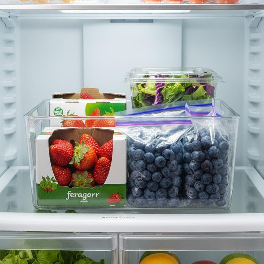 Clear Plastic Storage Bins – Pantry Organizers & Storage Containers