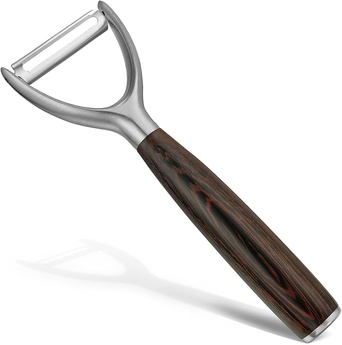 Premium Y Type 304 Stainless Steel Multifunctional Kitchen Peeler Real Wood by KULUNkitchentoolstheperfectcookingexpert