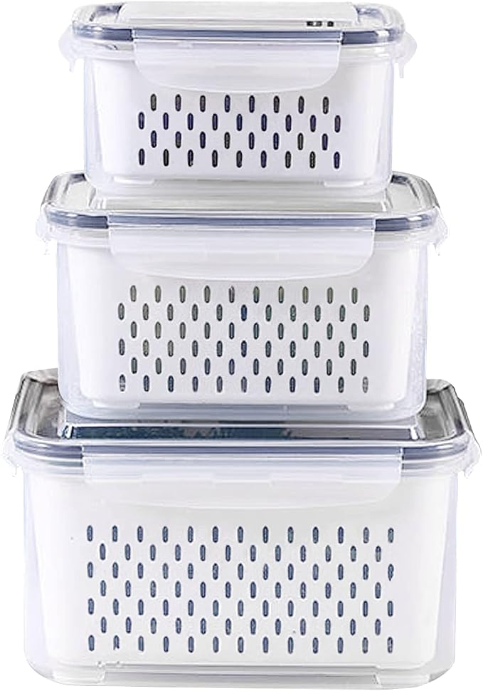 3Pack Fridge Food Storage Container Set by Ronanemon