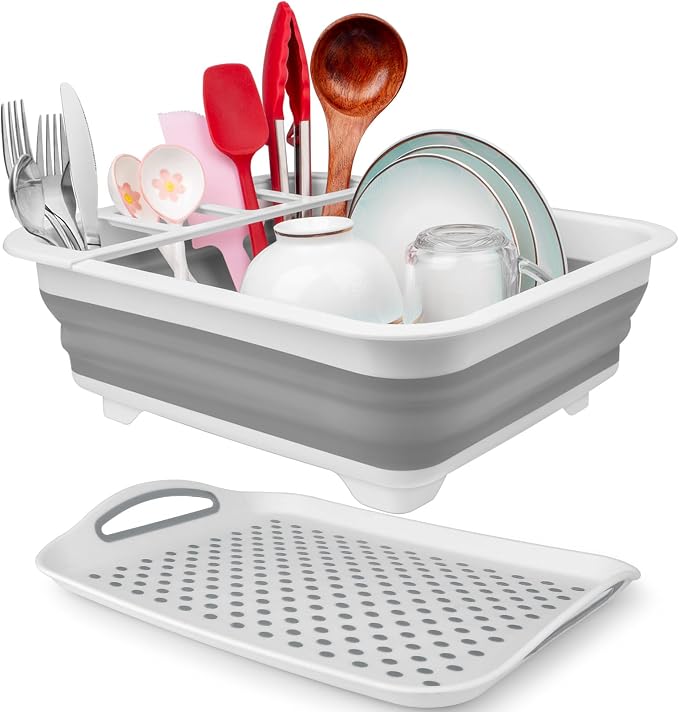 Collapsible Dish Drying Rack Portable Dish Drainers by SeropyDirect