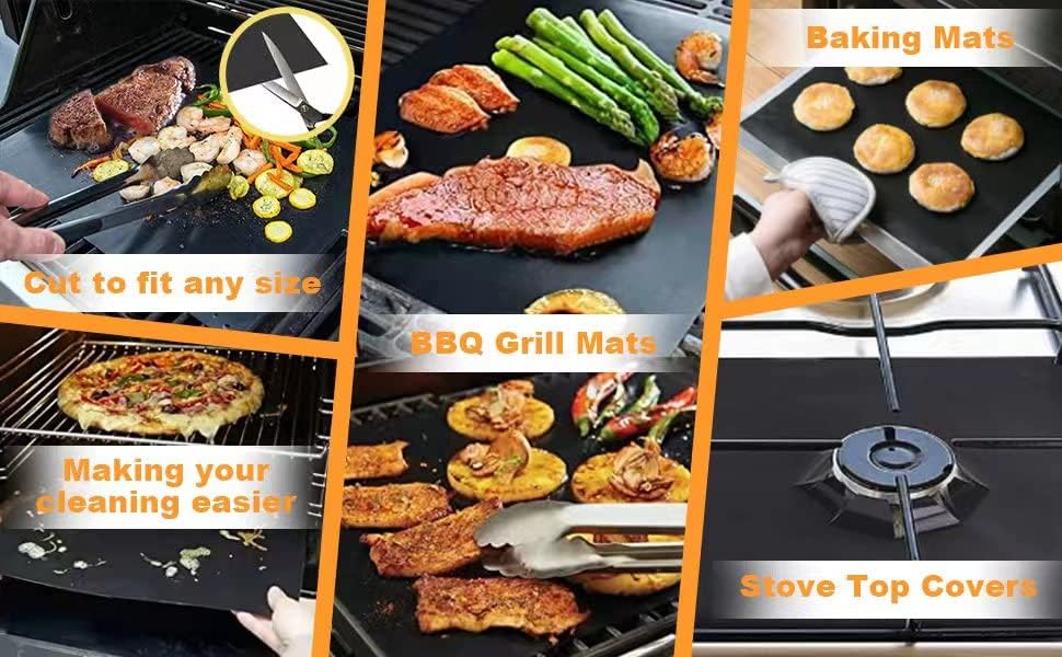 Non-stick Reusable Air Fryer Oven Liners for Ninja DT201/DT251(2+2pcs)