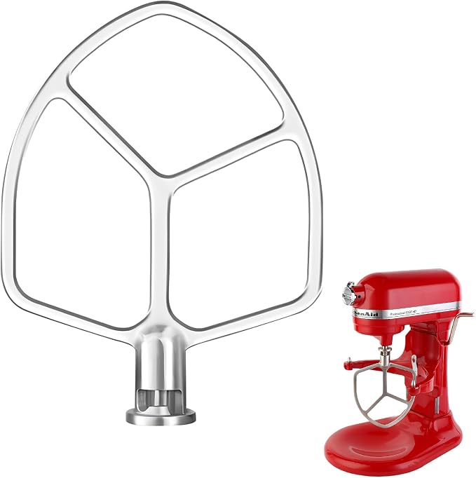 Stainless Steel Flat Beater Attachment Compatible by XINBOOGQ