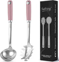 Safring Stainless Steel Soup Ladle and Spaghetti Spoon Set, Heat Resistant by Safring