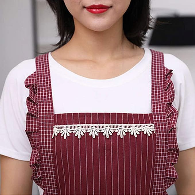 Cute Apron for Women with Pockets, Comfortable Kitchen Apron - Image 4