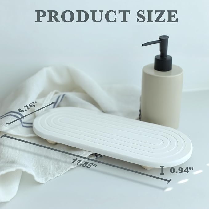 Instant Dry Sink Caddy Organizer – Water Absorbing Stone Tray - Image 5