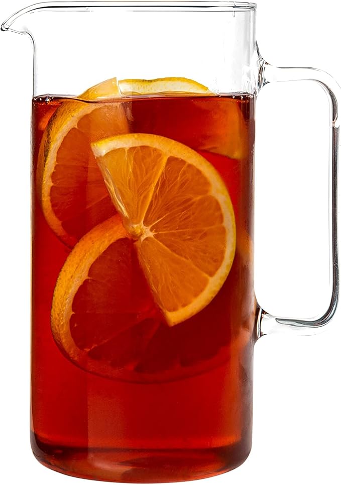 Simax Glass Pitcher, 32 Ounce Borosilicate Glass, Hot and Cold Safe Iced Tea - Image 8