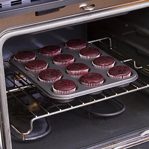 Ecolution Bakeins 12 Cup Muffin and Cupcake Pan – PFOA, BPA, and PTFE