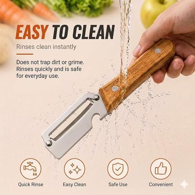 2-Pack Vegetable Peeler with Bottle Opener, Thickened Stainless Steel Wide Blade - Image 8