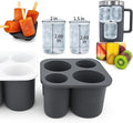 Large 2+ inch cylinder Ice Cubes by JamP2PJamPointtoPoint
