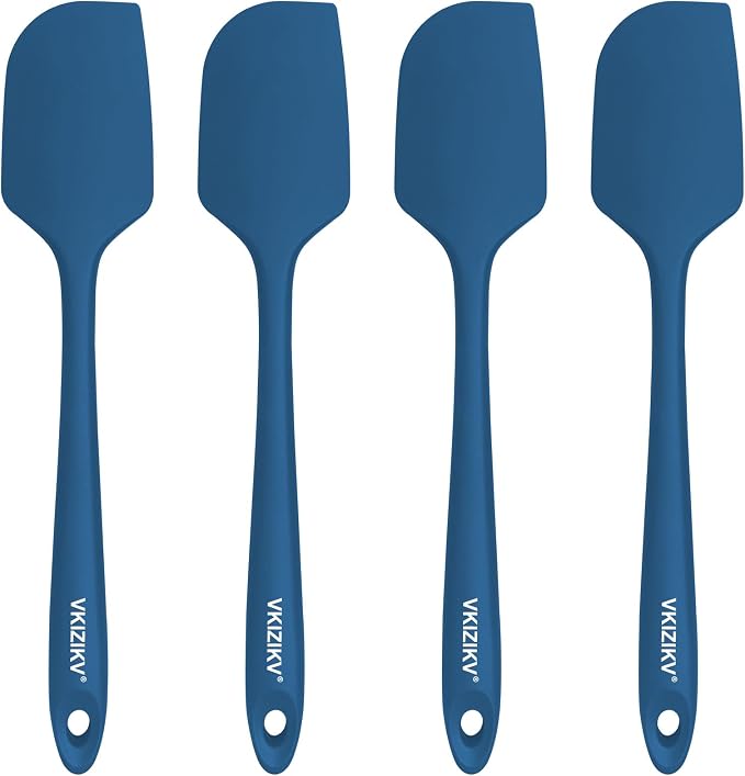 4 Pcs Silicone Spatula Set, 11.4 In, 600°F Heat Resistant Rubber Spatulas by Unknown