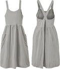 Uaussi Cotton Linen Apron Cross Back Work Apron by Uaussi