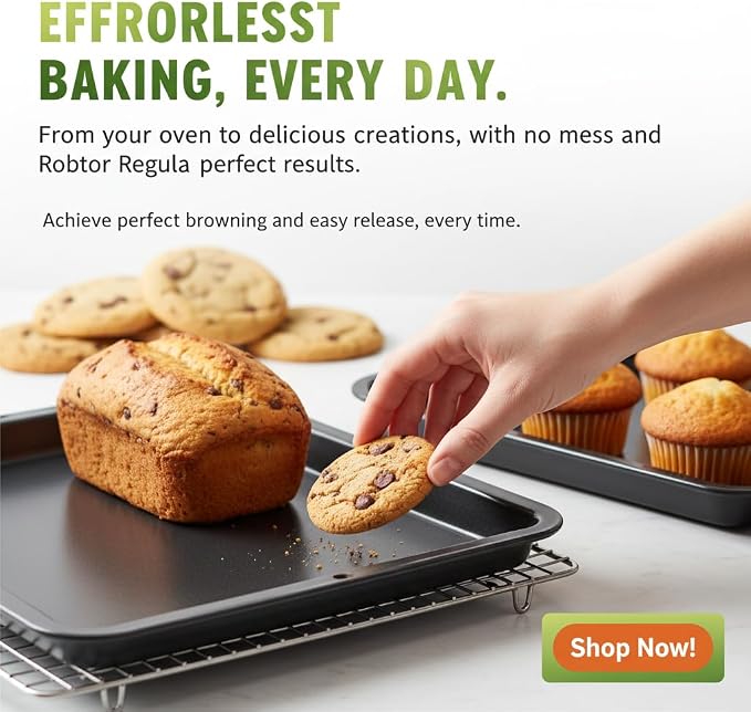 NutriChef 10-Piece Nonstick Kitchen Oven Baking Pans - Image 3