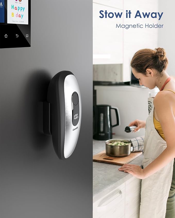 Canslab IRON Rechargeable Electric Can Opener: Wall-Mountable Easy Storage - Image 5