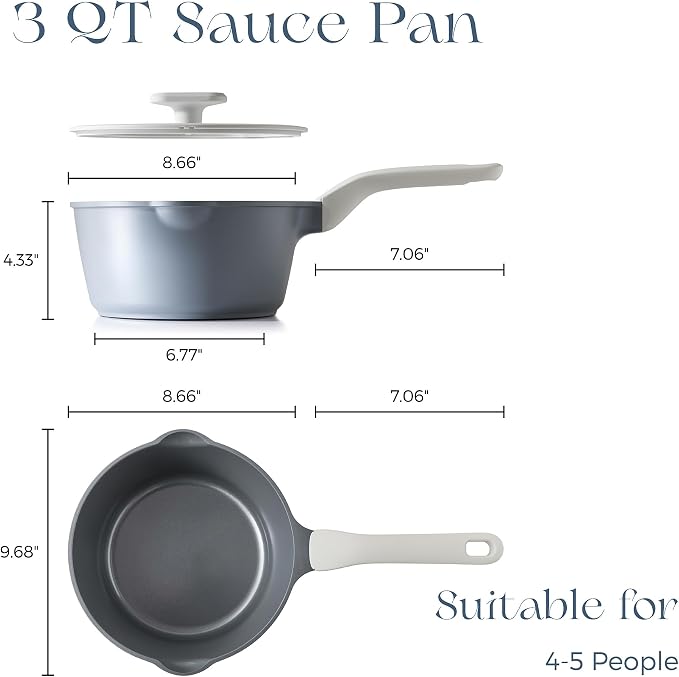 PRICUSIS Ceramic Nonstick Saucepan - Image 9