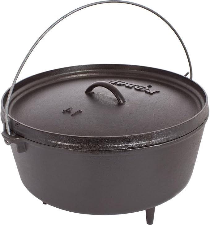 Lodge 5 Quart Pre-Seasoned Cast Iron Camp Dutch Oven by Lodge