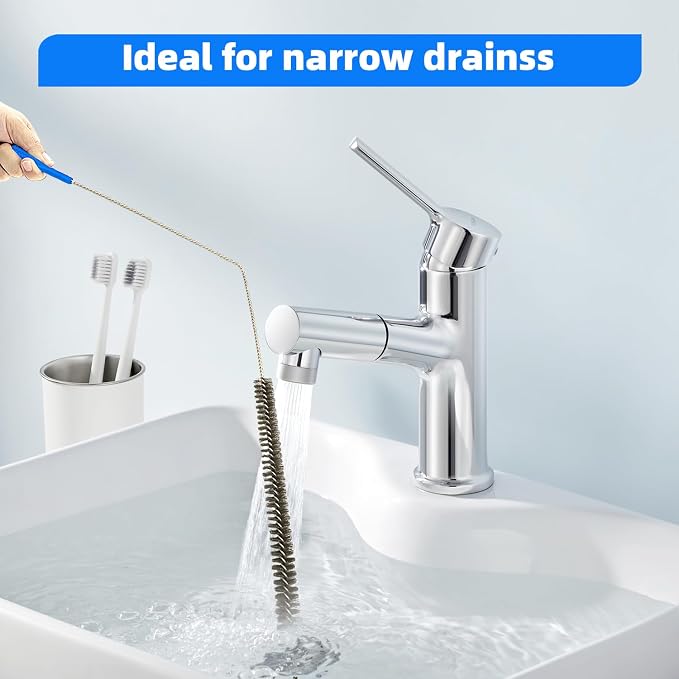 Flexible Cleaning Tool, Bendable Sewer Drain Brush, Long Pipe Cleaner - Image 4