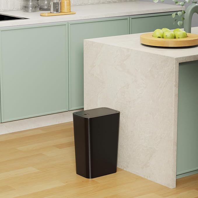 N. NETDOT 3 Pack 10 L/2.6 Gal Bathroom Trash Can - Image 8