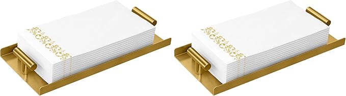 STWWO Napkin Holder for Bathroom, Guest Towel Holder Tray for Bathroom by STWWO
